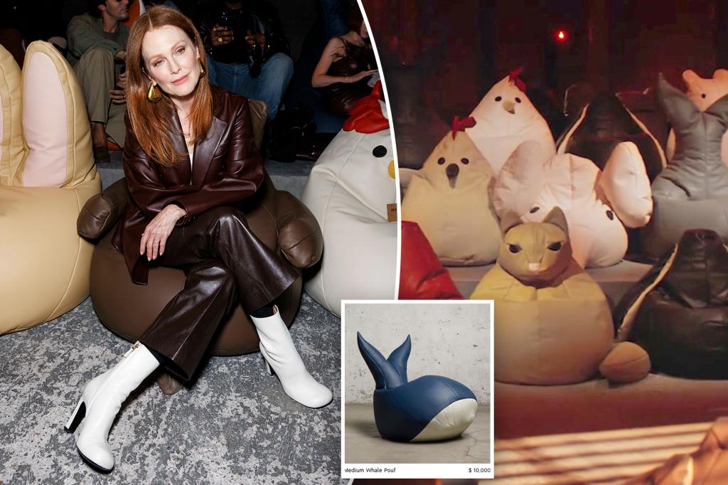 The hottest spot at fashion week is a beanbag chair that you can buy for $10,000